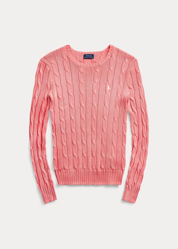 Women's Polo Ralph Lauren Cable-Knit Cotton Sweater | 285609ZAJ